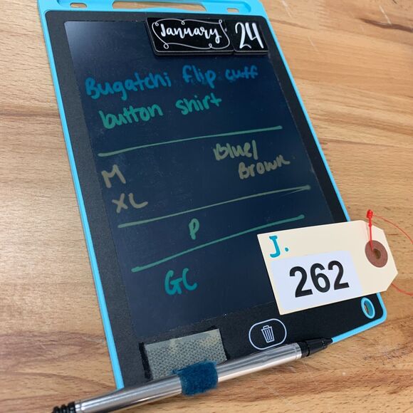 Bugatchi Uomo Shirt Mens XL Extra Large Blue Brown Flip Cuff Button Up Striped - Picture 11 of 12